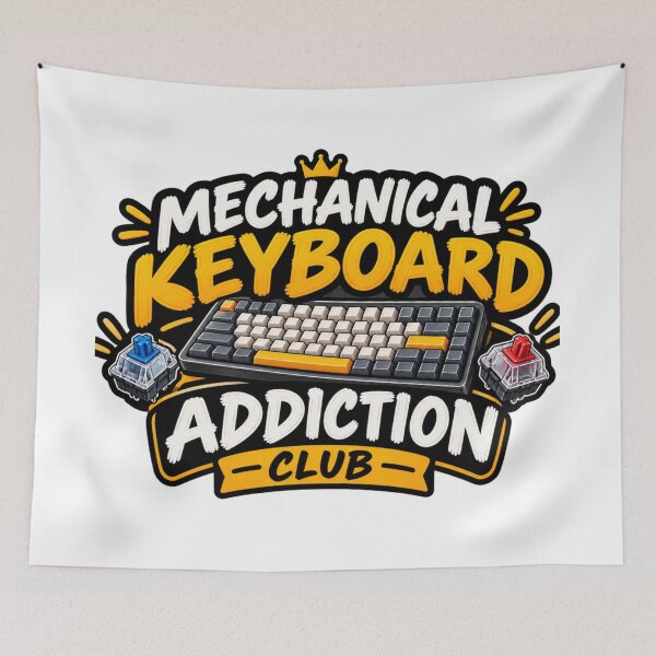 Item preview, Mechanical Keyboard Addiction Club - Funny Keyboard Enthusiast Design designed and sold by The Happiness Market .
