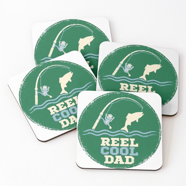 Item preview, Reel Cool Dad Funny Fishing Vintage Badge designed and sold by mahi1design.