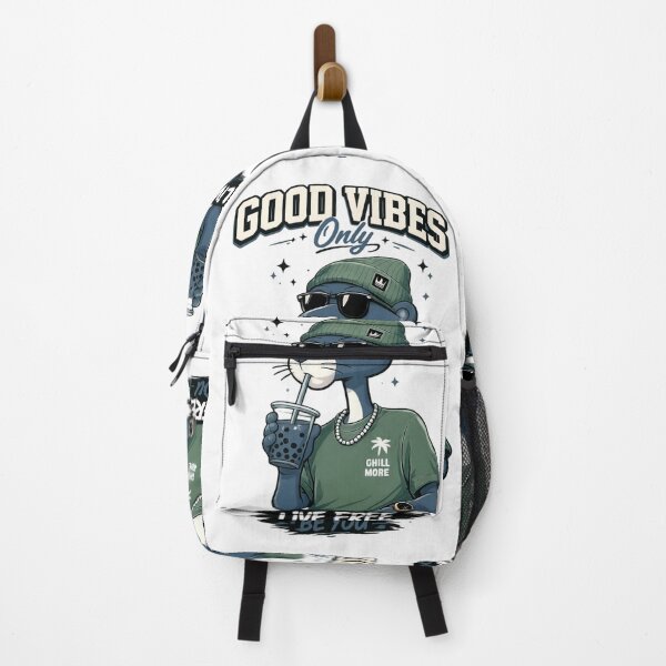 Item preview, Good Vibes Only Cool Otter Chill Lifestyle Art designed and sold by Kruti Collection.