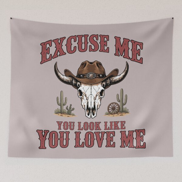 Item preview, Excuse me You Look Like You Love Me Shirts Cow Skull designed and sold by Colorfulman.