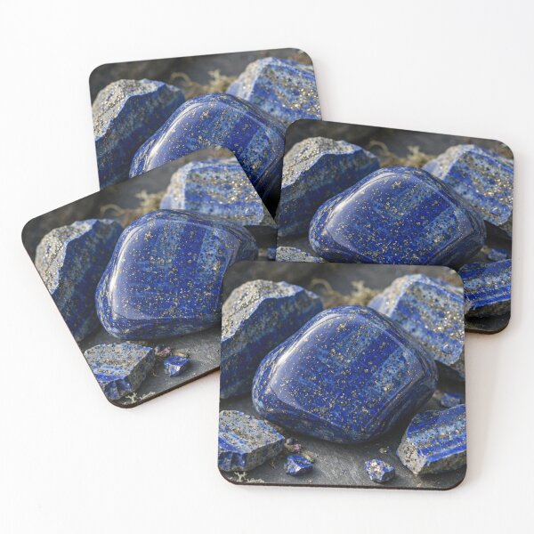 Item preview, Beautiful Lapis Lazuli — Deep Blue Stones with Gold designed and sold by Stevercortinas.