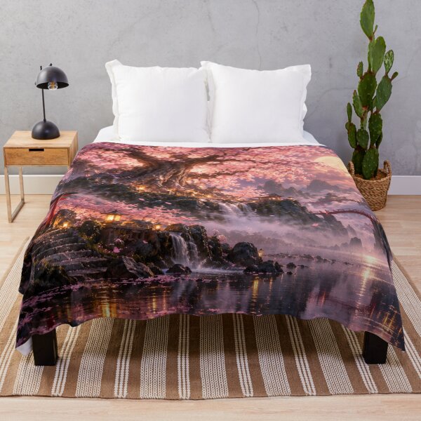 Item preview, Moonlit Sakura Garden Fantasy Dreamscape designed and sold by BloomOfDesign.