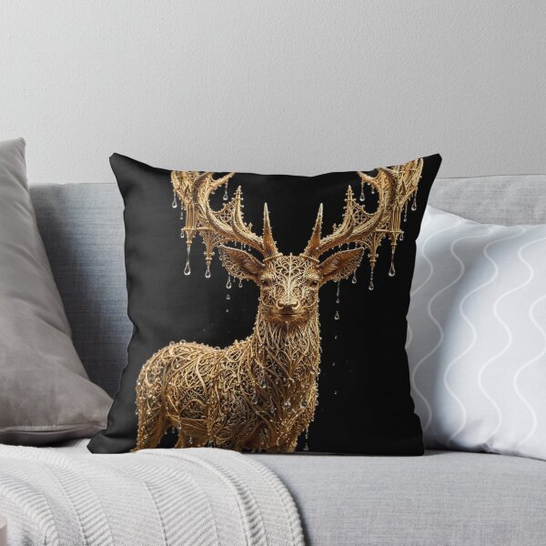 Item preview, Golden Stag – Luxury Enchanted Woodland Art designed and sold by Phitwhim.