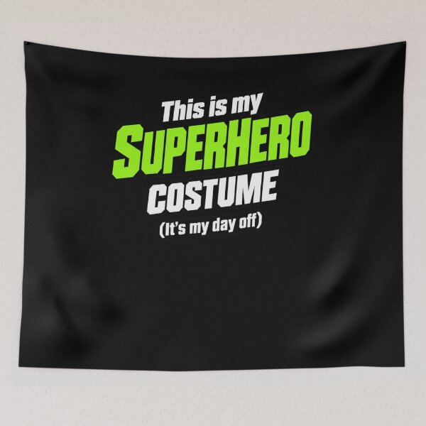 Item preview, Funny Superhero Costume Day Off Halloween Tee designed and sold by BearLoveDesign.