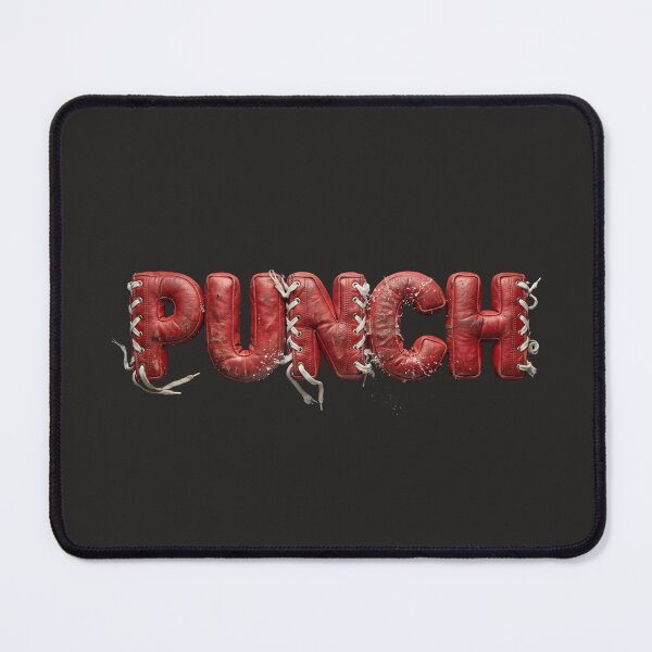 Item preview, Punch Red Leather Boxing Text designed and sold by KeremYurtseven.