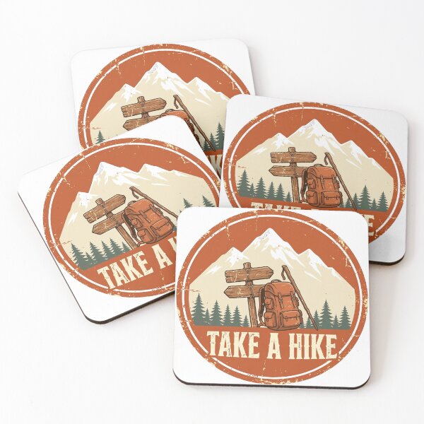 Item preview, Take A Hike Funny Hiking Vintage Badge designed and sold by mahi1design.