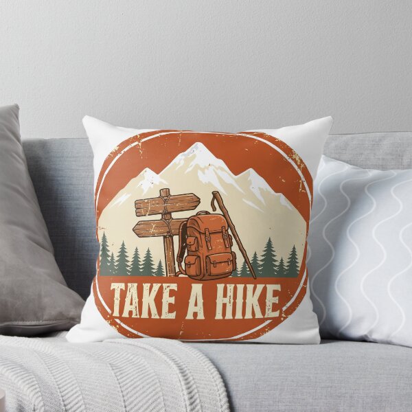 Item preview, Take A Hike Funny Hiking Vintage Badge designed and sold by mahi1design.