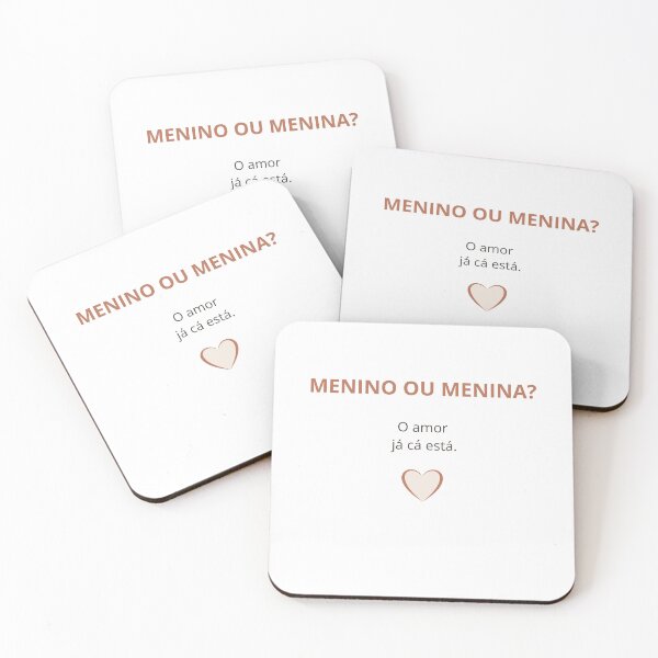 Item preview, Menino ou Menina? O Amor Já Cá Está — Gender Reveal Design designed and sold by AmorEmFioStudio.