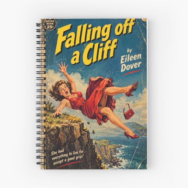 Item preview, Falling Off a Cliff by Eileen Dover designed and sold by halibutgoatramb.