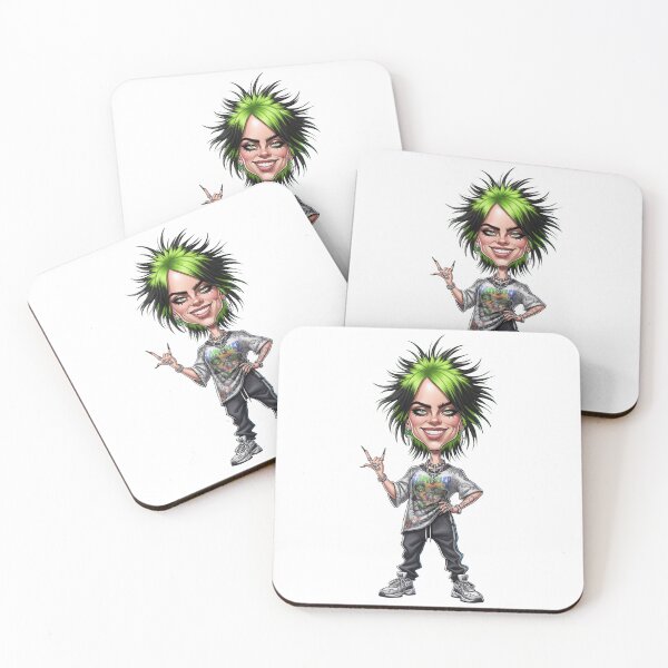 Item preview, Funny Caricature of Billie Eilish designed and sold by vectorlove.