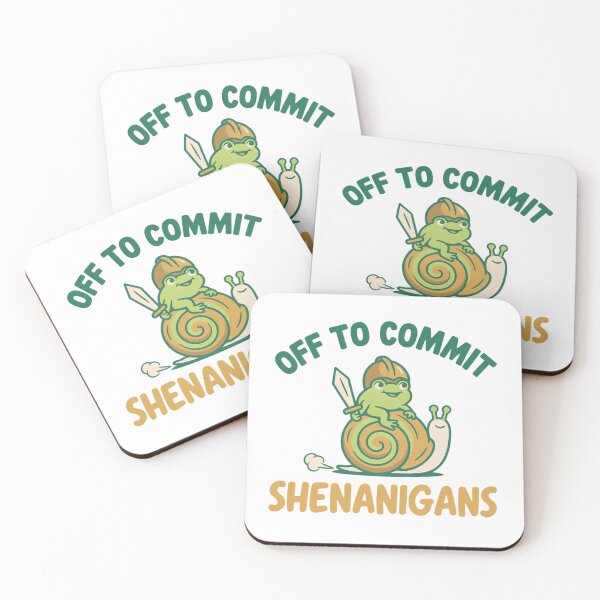Item preview, Off to Commit Shenanigans Frog designed and sold by Millsoft.
