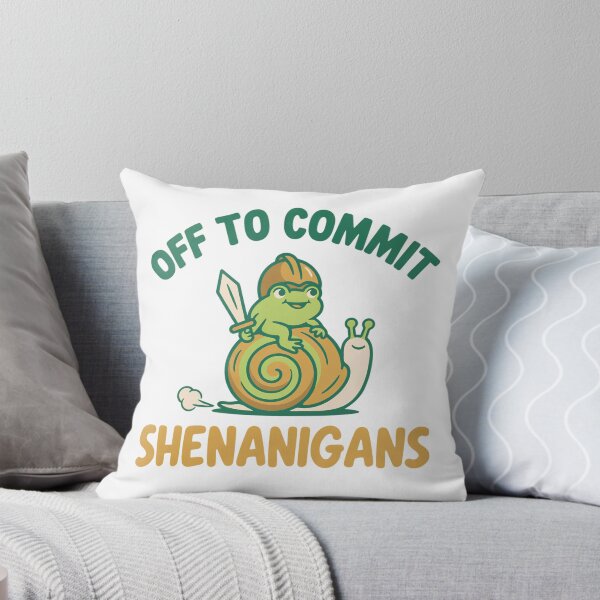 Item preview, Off to Commit Shenanigans Frog designed and sold by Millsoft.