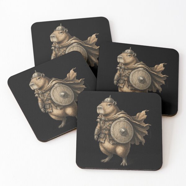 Item preview, Funny Capybara Viking Warrior  designed and sold by No Excuses Supply.