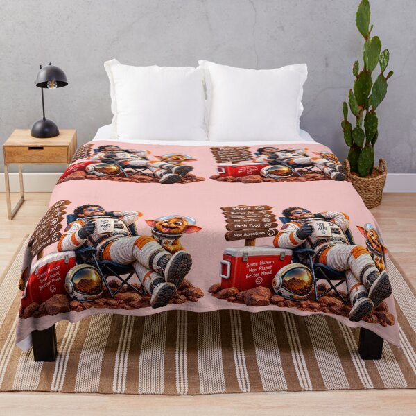 Item preview, Life on Mars – Same Human, New Planet, Better Mood | Funny Space Explorer Art designed and sold by NEFERSIGN.