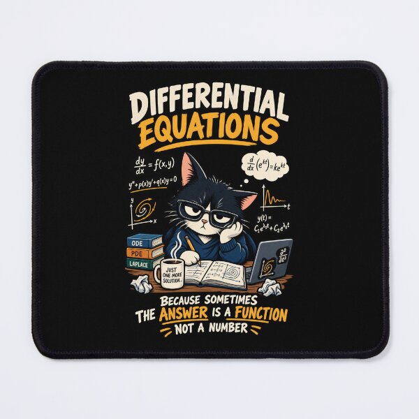 Item preview, Differential Equations - Cat Math Humor designed and sold by SidTastic .