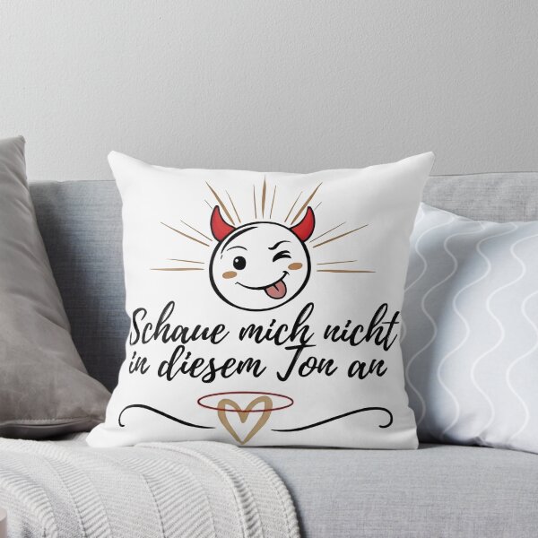 Item preview, Don't look at me like that - cheeky devil smiley designed and sold by sannimoe.