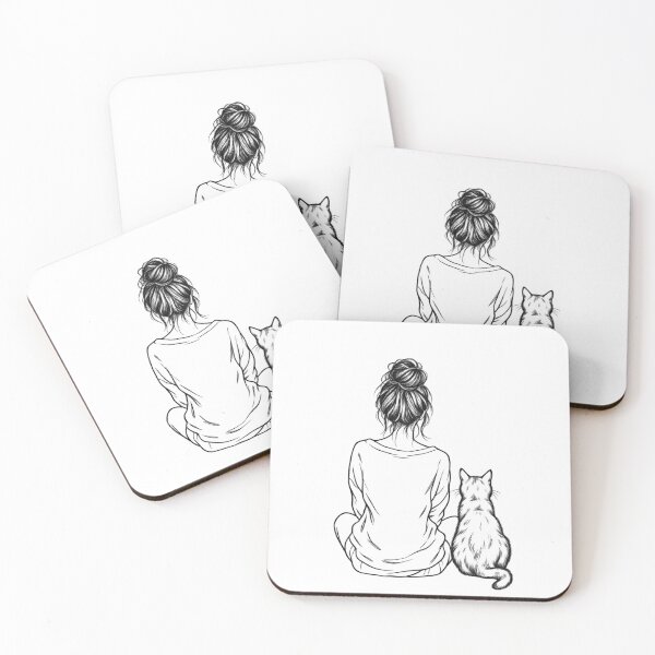Item preview, Woman and cat designed and sold by Madame-Verny.