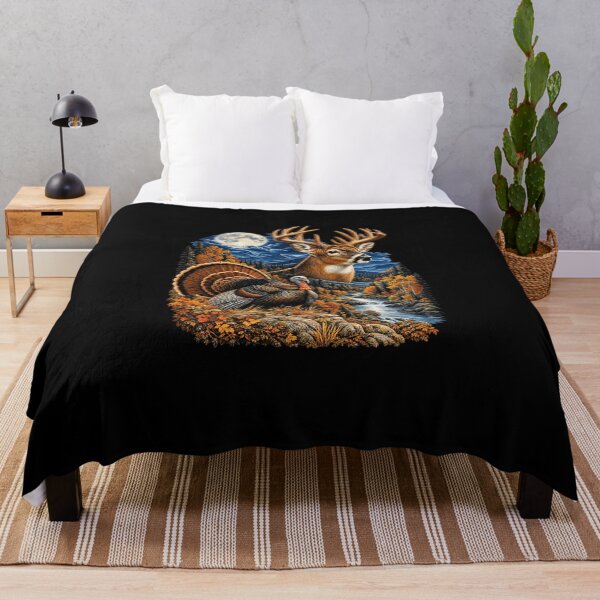 Item preview, Missouri Wildlife White-Tailed Deer Turkey Nature Art Long Sleeve T-Shirt designed and sold by Aflahshopy7.