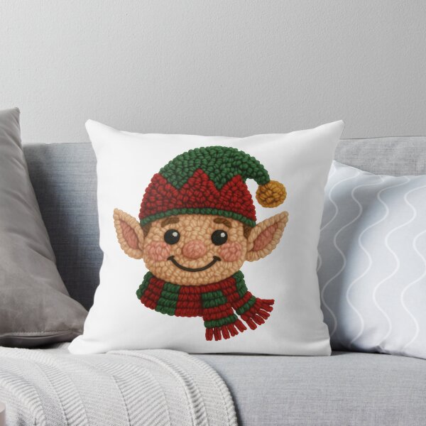 Item preview, Cute Christmas Elf – Cozy Knitted Holiday Character designed and sold by Sed94.