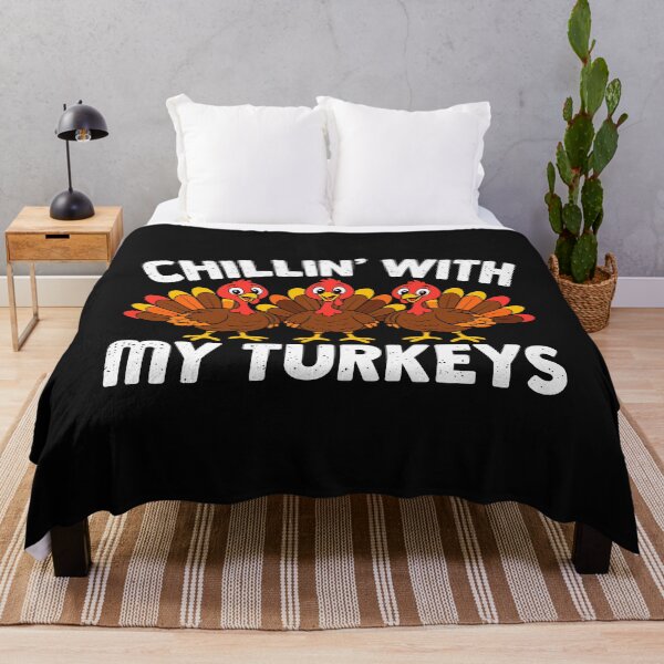 Item preview, Chillin With My Turkeys Funny Thanksgiving Trio designed and sold by Designart68.