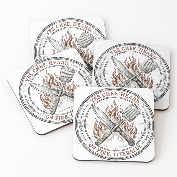 Item preview, Yes Chef. Heard. On Fire. Literally. designed and sold by Be Your Voice.