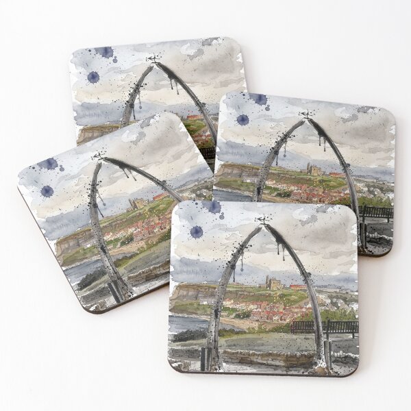 Item preview, Whitby Whalebone Arch, Ink Splash Art designed and sold by Astute-Artio-Photography.