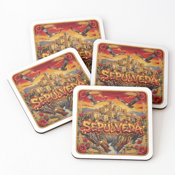Item preview, Sepulveda Spain Castile Hillside Village River Gorge Magic Embroidered Tapestry Sticker designed and sold by Imaginarium of Chaos falcon88 .