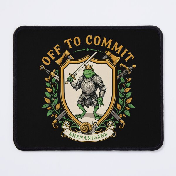Item preview, Off to Commit Shenanigans Frog designed and sold by Millsoft.