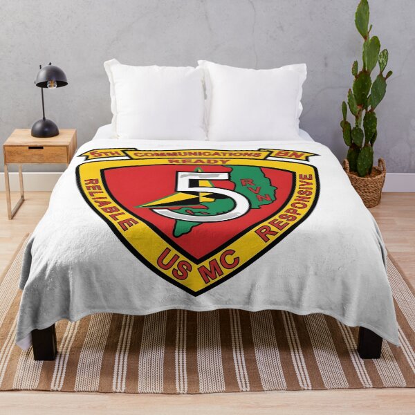 Item preview, 5th Communications Battalion USMC Vietnam Patch designed and sold by CharlieDesings.