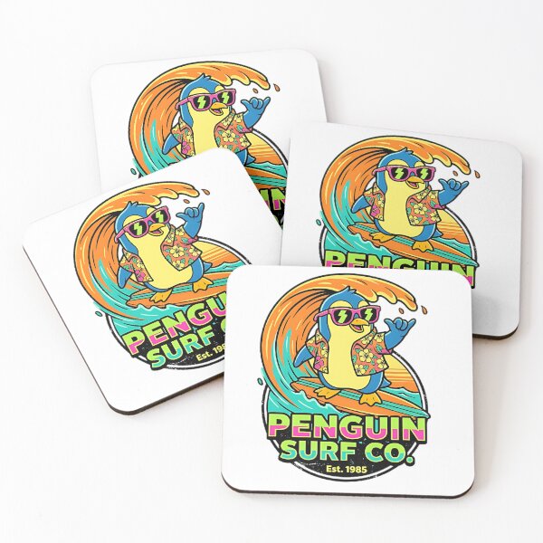 Item preview, Surfing Penguin: Funny Penguin Surfing Waves designed and sold by SurfLab.
