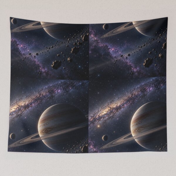 Item preview, The galaxy with a planet designed and sold by RobertMartinArt.