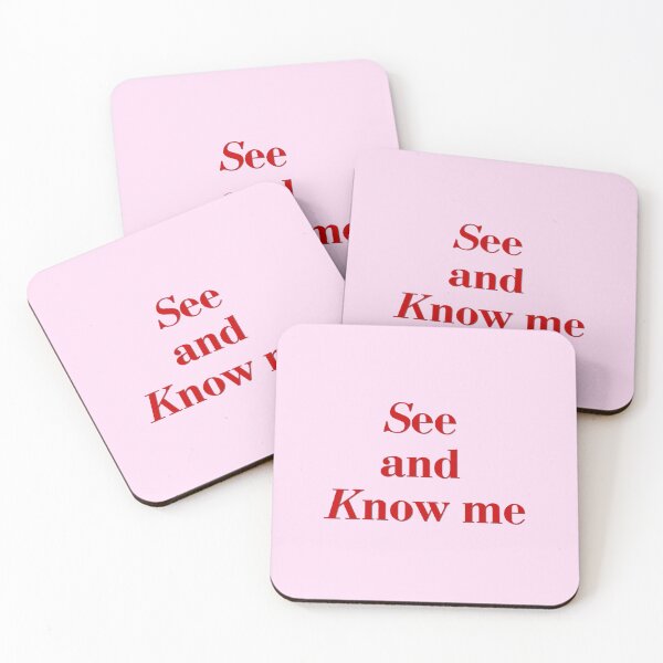 Item preview, (Red) See and Know Me Typography Art designed and sold by r-wan-design.