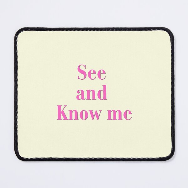 Item preview, (Pink) See and Know Me Typography Art designed and sold by r-wan-design.