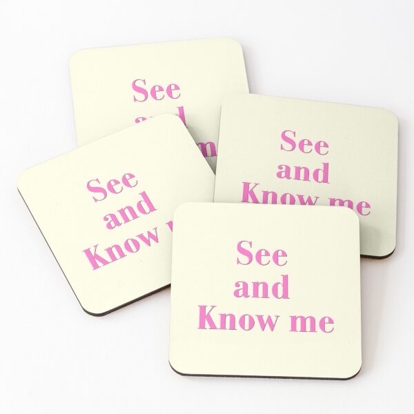 Item preview, (Pink) See and Know Me Typography Art designed and sold by r-wan-design.