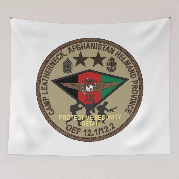 Item preview, Camp Leatherneck Helmand Province OEF Protective Security Detail Patch    designed and sold by CharlieDesings.