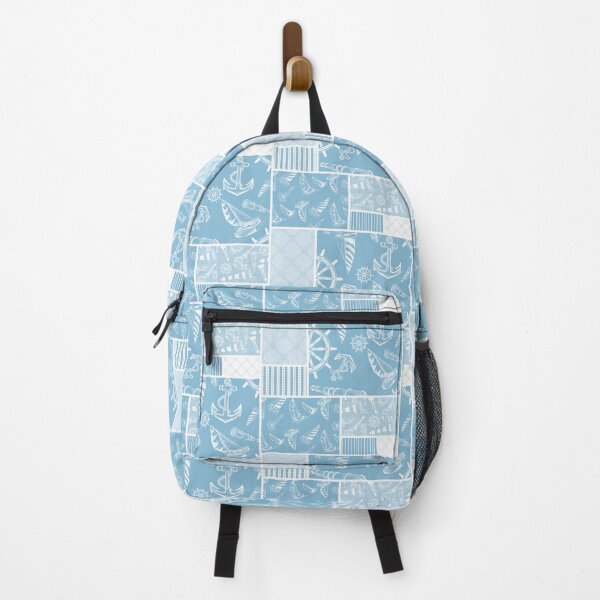 Item preview, Sky Blue Quilt Design Nautical Charcoal Sketches Collection- Features Netting, Stripes, Nautical Items, and Lighthouse Designs designed and sold by PD-Coastal.