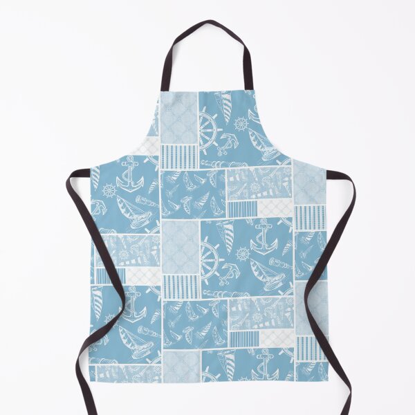 Item preview, Sky Blue  Quilt Design Nautical Charcoal Sketches Collection- Features Netting, Stripes, Nautical Items, and Lighthouse Designs designed and sold by PD-Coastal.