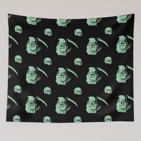 Item preview, Mint Green Grim Reaper Pattern designed and sold by Dino-Lune.