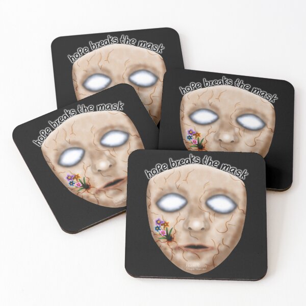 Item preview, Hope Breaks the Mask (on black) designed and sold by dragonthorn-art.