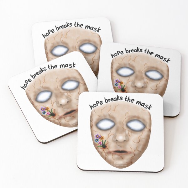 Item preview, Hope Breaks the Mask (on white) designed and sold by dragonthorn-art.
