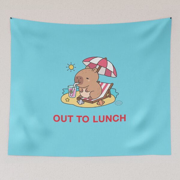 Item preview, Out to Lunch Capy designed and sold by ArtByMEDesigns.