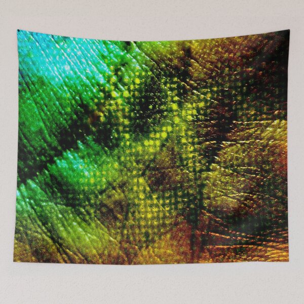 Item preview, Emerald Fusion – Green and Gold Abstract Art, Iridescent Texture Photography designed and sold by Visual Arts Dominika Cybuch.