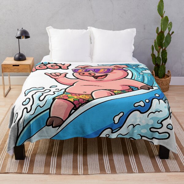 Item preview, Surfer Pig: Funny Pig Surfing Waves designed and sold by SurfLab.
