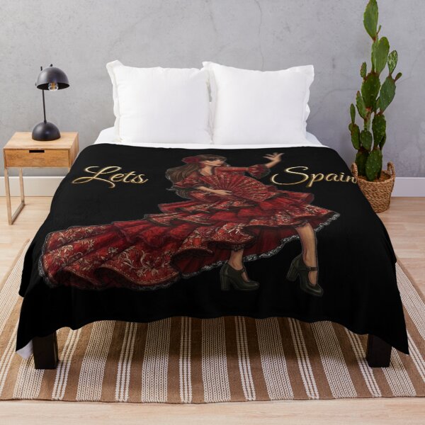 Item preview, Lets Spain Flamenco Dancer In Red Dress Art designed and sold by MaRCAStro.