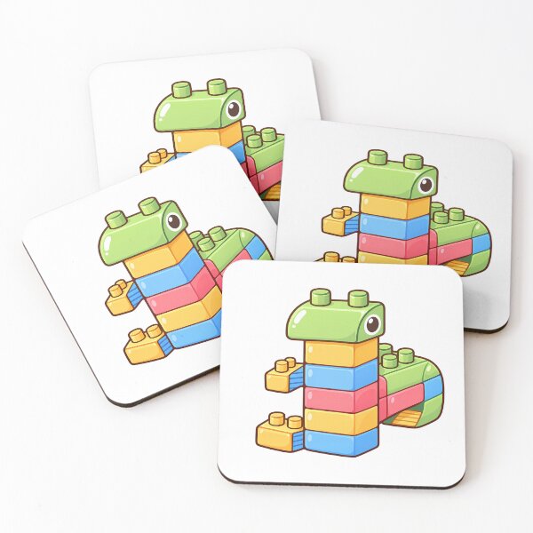 Item preview, Cute LEGO Style Giraffe Cartoon | Colorful Building Blocks Animal designed and sold by mumeaw.