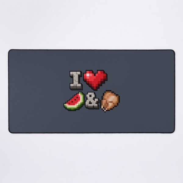 Item preview, I Love Minecraft Melon and Chicken designed and sold by jusyknovoa.