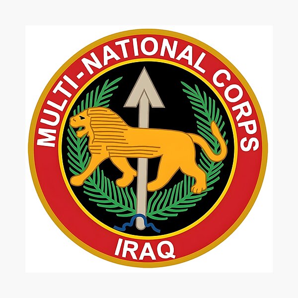 Item preview, Multi-National Corps Iraq Patch    designed and sold by CharlieDesings.