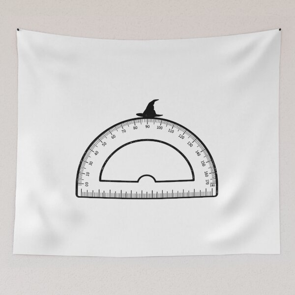 Item preview, Math Protractor Witch Hat Funny Geometry Teacher Halloween designed and sold by Designart68.