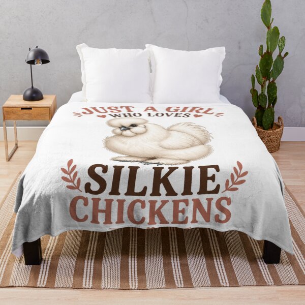 Item preview, Just A Girl Who Loves Silkie Chickens Cute Fluffy Chicken Lover designed and sold by jeshands.