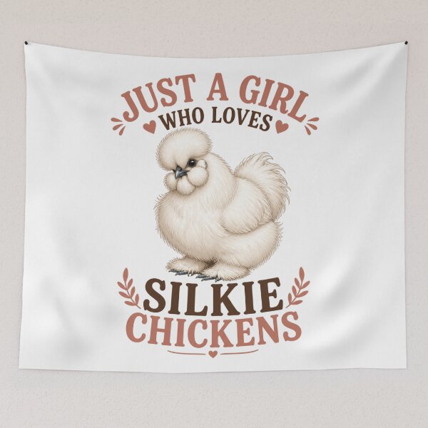 Item preview, Just A Girl Who Loves Silkie Chickens Cute Fluffy Chicken Lover designed and sold by jeshands.